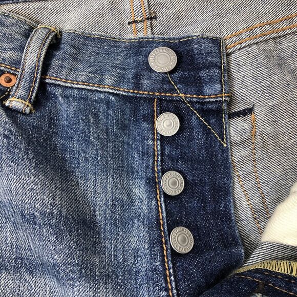 Levi's 501xx Vintage Original Fit Straight Leg Jeans Men's Size 33 x 32 Medium - Picture 9 of 12